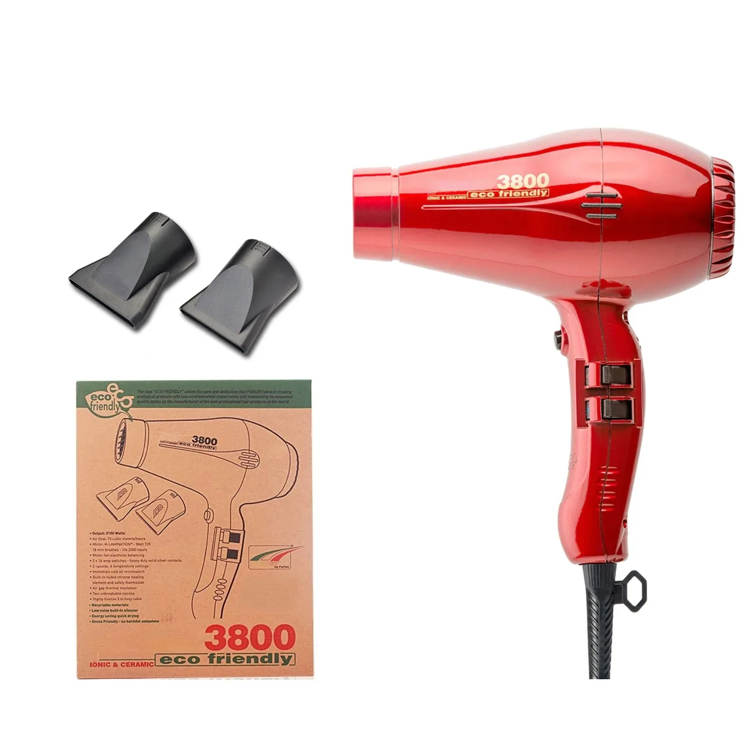 Professional Hair Dryer 1600W Personal Care Home Appliance Negative Ion Ceramic Hot and Cold Wind Blow Dryer Powerful Wind 5
