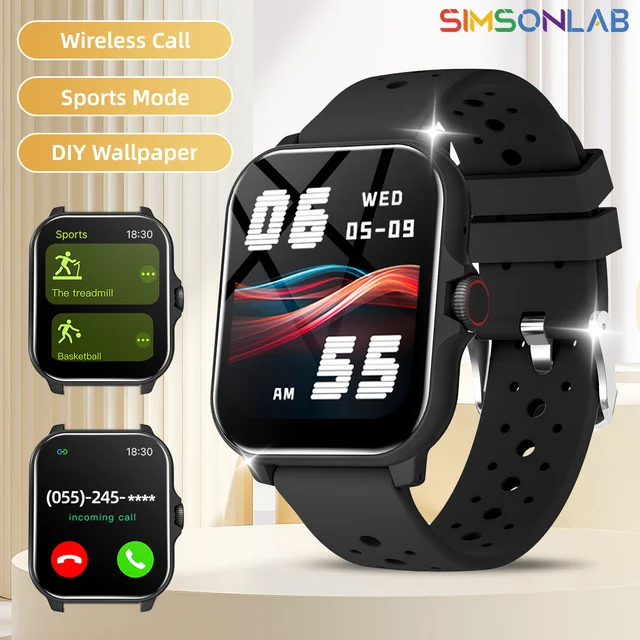 2026 1.83-inch Smartwatch Bluetooth Call Voice Assistant Music Player  Outdoor Sport Fitness Partner Data Records Men Women 1