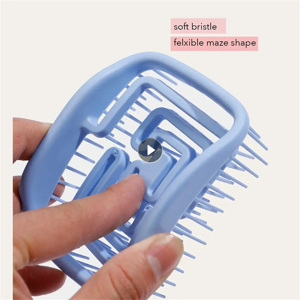 

Высокоэластичная восстанавливающая форму Массажная щетка для шампуня, гладкая квадратная Расческа для гладкой кожи головы