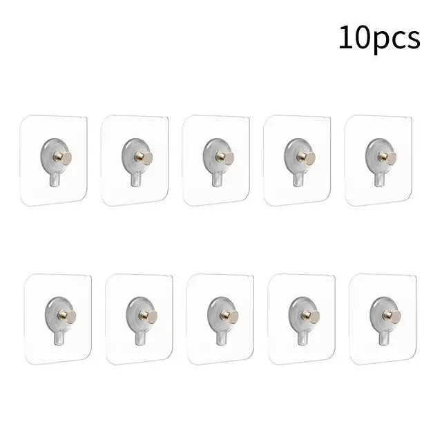 10 Dcs Nem Nyomkövető Önmagasztó Körmök Hookholder Fali Függő Készlet Képkerethez Festett Kép Poszter Óra Nincs Fúró - Image 5