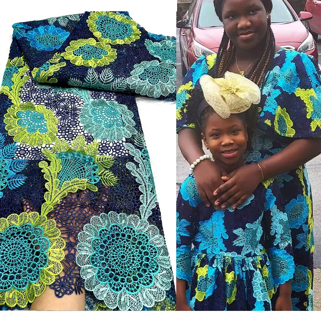 

African Cord Lace Fabric 2023 New Arrival High Quality Handcut French Guipure Lace Fabric For Sewing 5 Yards More colors