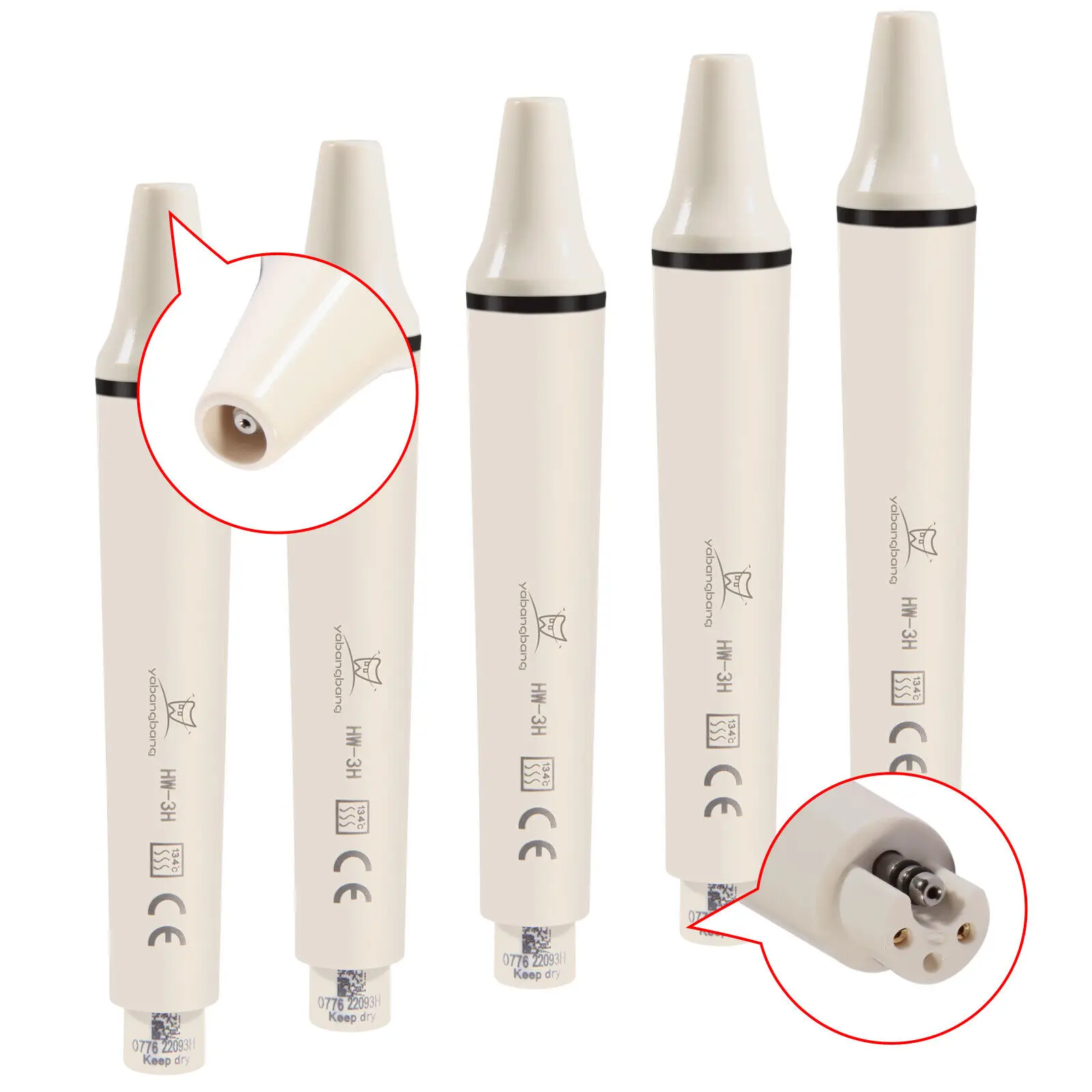 

5PCS Dental Ultrasonic Piezo Scaler Handpiece Fit EMS Cavitron Scaler Tips