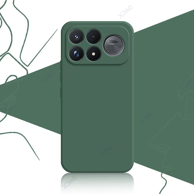 Enhanced Silicone Phone Case with Upgraded Camera Protection and Soft Anti-Scratch Microfiber Lining