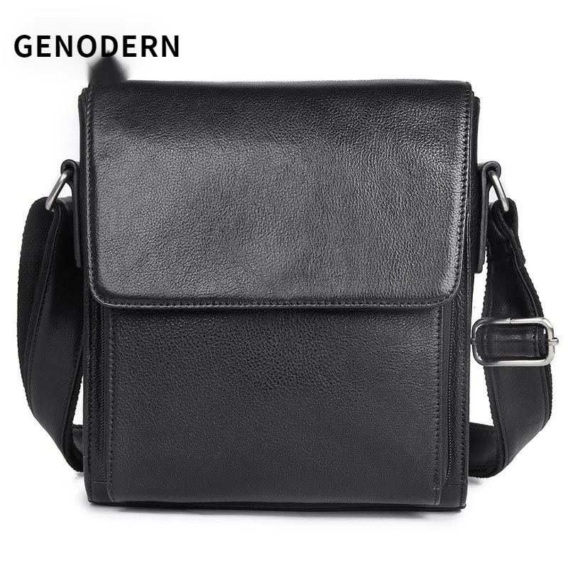 

Vintage Genuine Leather Large-Capacity Crossbody Bag Crazy Horse Leather Men's Bag Cowhide Men's Shoulder Bag