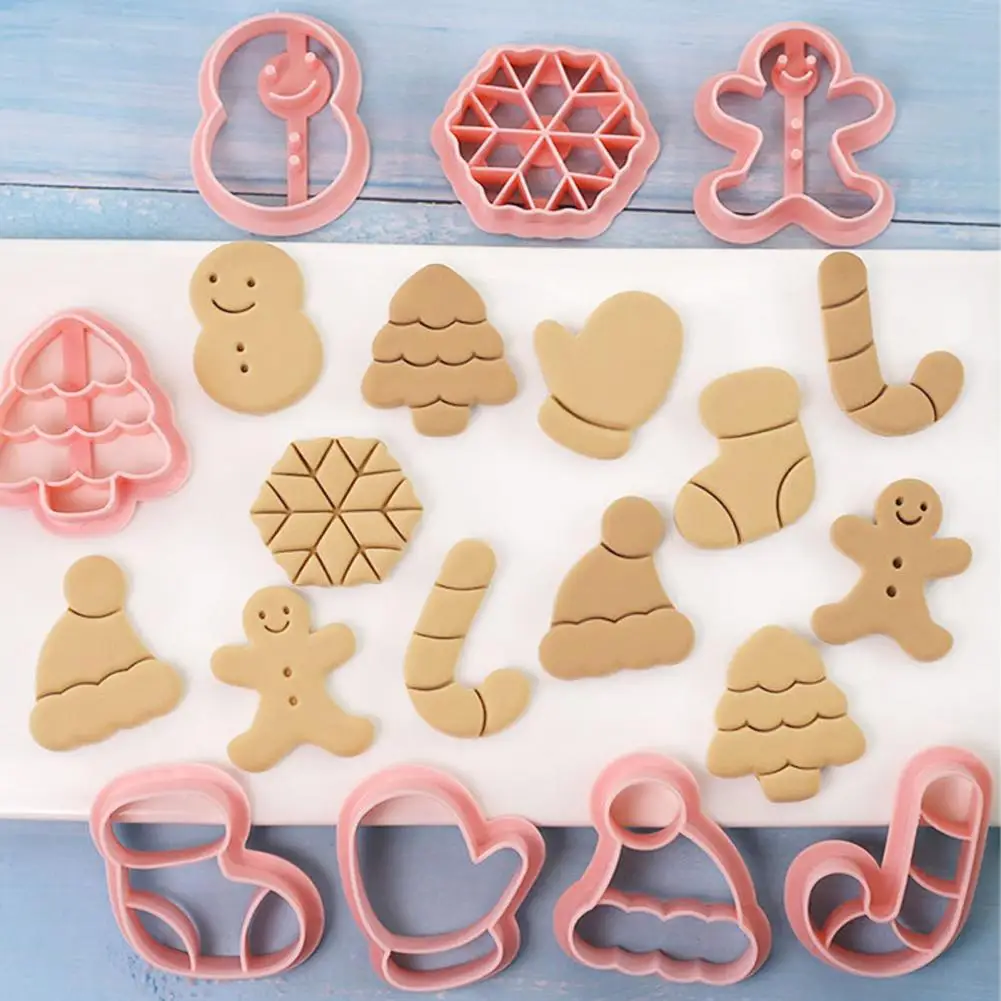 

Christmas-themed Baking Tools Christmas Cookie Cutter Set Festive Christmas Cookie Cutters Cartoon Tree for Diy for Merry