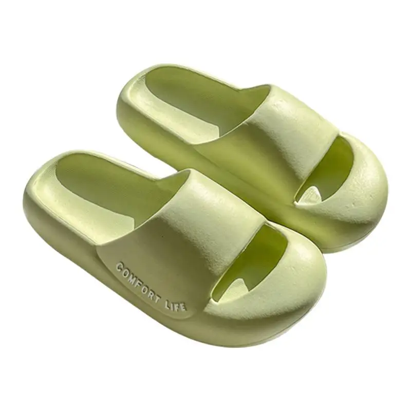 

Toe-covered Pillow Sippers Thick-soled Cloud Sippers Shower Sandals With Thick Sole Couple Sippers For Indoor And Outdoor
