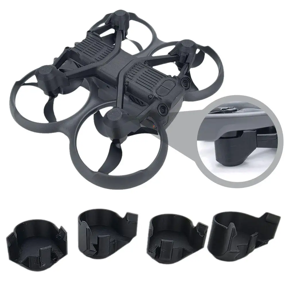 4pcs for dji Avata2 Drone Heightening Tripod Heightening By 10mm Leg Support  Bracket Sensor Heightening 3D Printing Accessories