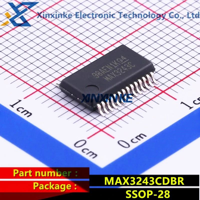 MAX3243CDBR MAX3243C SSOP-28 RS-232 Interface IC RS232 Transceiver Full Duplex Brand New Original
