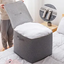 Joybos ropa de cama bolsa de almacenamiento organizador de guardarropa 110L de gran capacidad impermeable a prueba de polvo de la cremallera bolsas para el armario para la casa