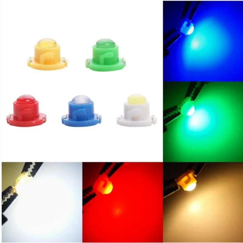 10 Pz T3 T4.2 T4.7 Cob Car Led Cruscotto Luci Cruscotto Lampadine Indicatore Lampada Di Controllo Centrale Neo Wedge Light 12V