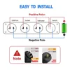 4 in 1 Charger Outlet Socket Panel QC 3.0 Dua 12V USB Power Outlet Car Voltmeter Cigarette Lighter Socket Rocker Toggle Switch 5