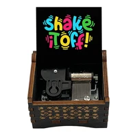 New Shake it Off Wooden Music Box 18 Note Wind Up Musical Movement Fans Friends Family Festival Birthday Gift Present 1