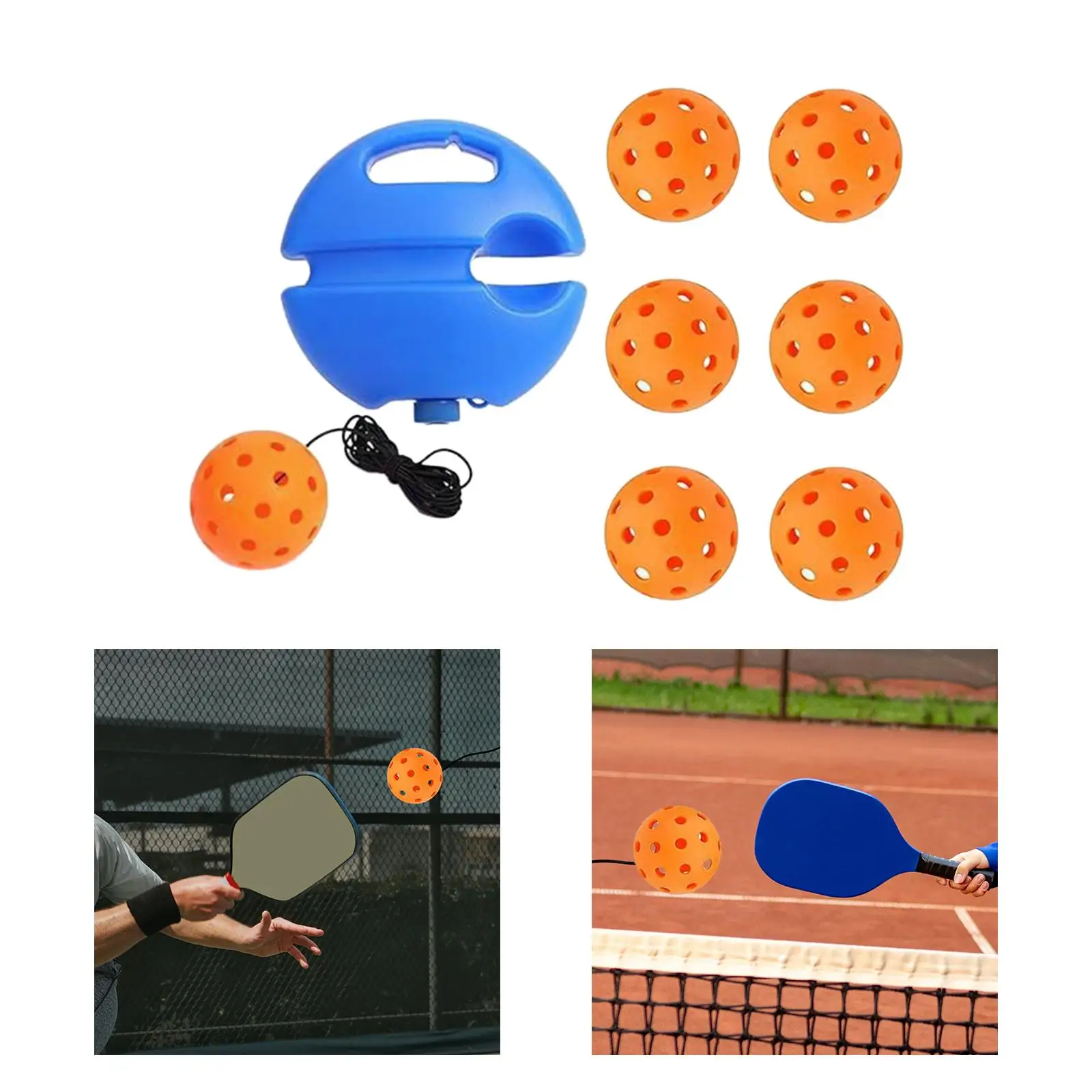 Pickleball Trainer Single Player Pickleball Trainer Self Training Sport Tool Pickleball Rebounder for Beginners Exercise Tool