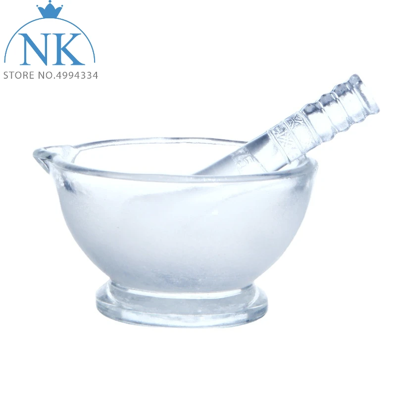 

1pcs Lab Diameter 60mm to 180mm Glass mortar and pestle Glass Mortar bowl all size available