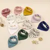 28TD Baby Bibs Cotton Handkerchief Feeding Bib Burp Cloth Boy Girl Bib Shower Gift