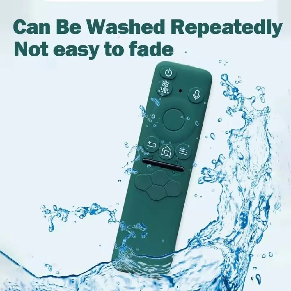 Anti-fall Remote Control Case Dirt-resistant Thickened Remote Control Sleeve Silicone Shookproof for Samsung BN59-01432AJBD