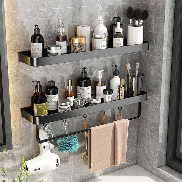 Bathroom Shelves Shower Holder Corner Shampoo Stand Towel Holder