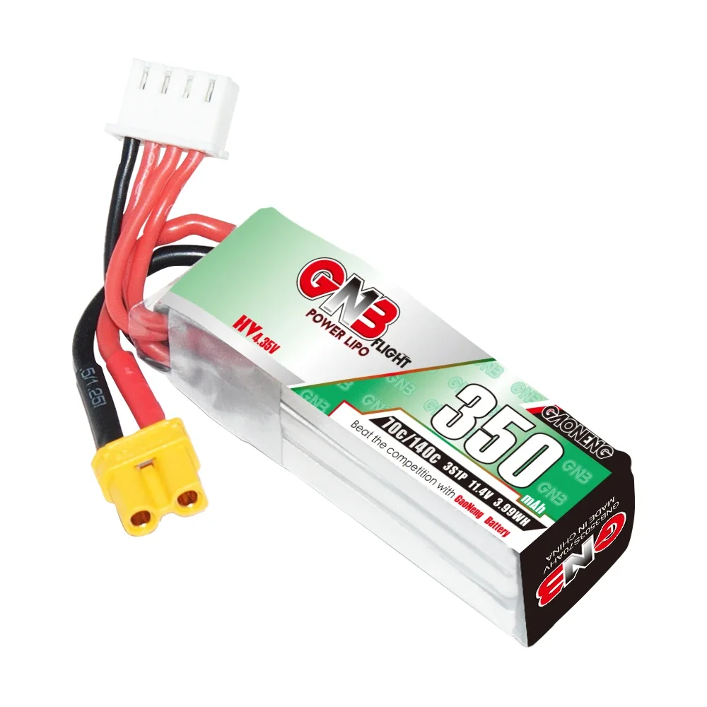 GAONENG GNB 350mAh 3S 11.4V HV Lipo Batterie XT30 pour Whoop Drone
