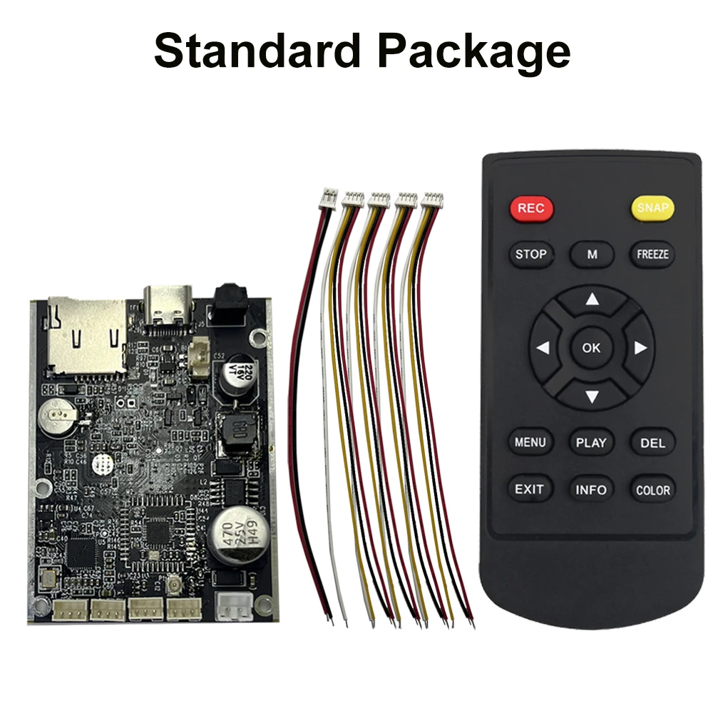 4-in-1 멀티 비디오 신호 DVR 모듈 AHD /TVI/CVI/CVBS 신호 입력(최대) 512GB 마이크로 SD 카드 및 녹화 모드 자동