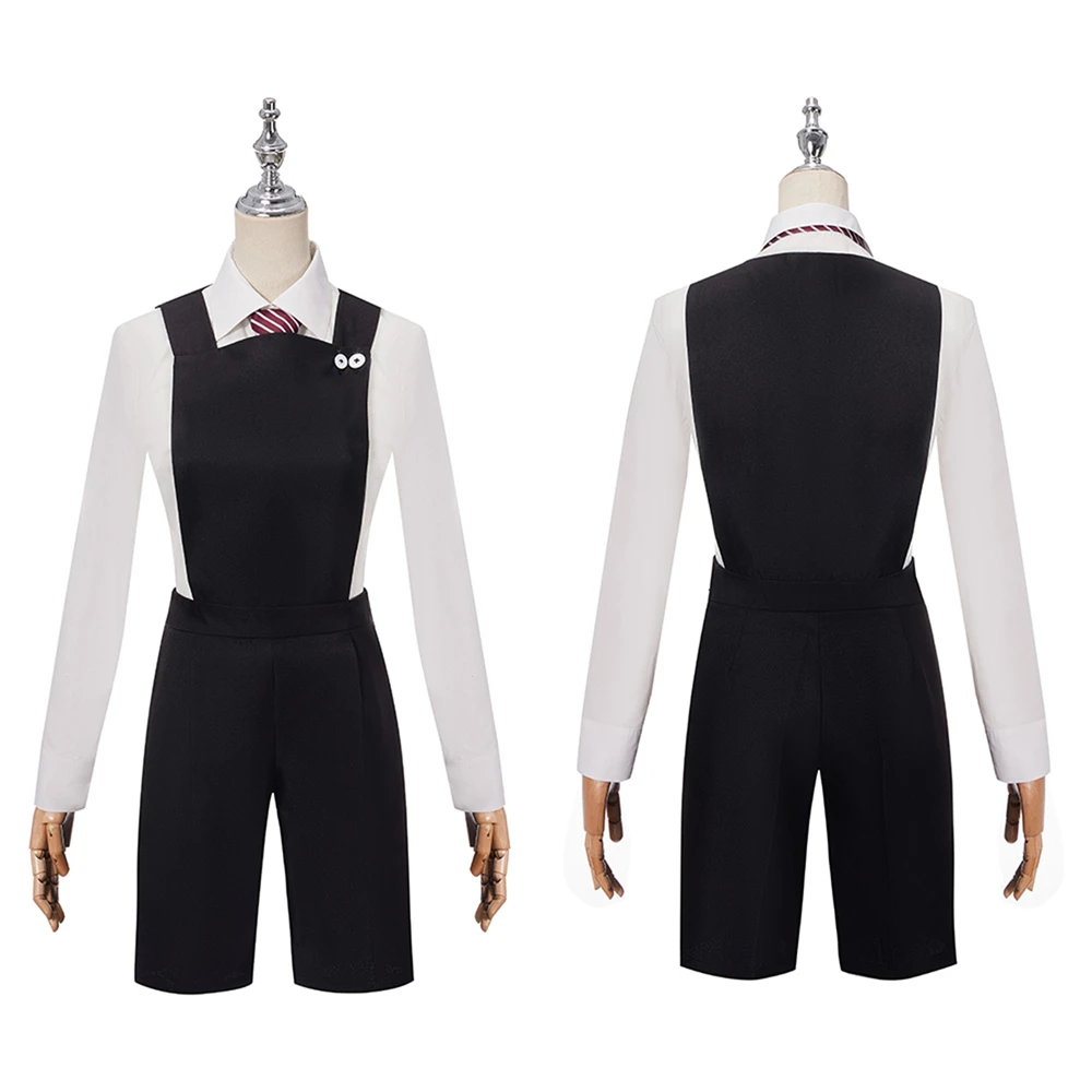 thumbnail image 1 of Disfraz de Anime Matilda the Musical para mujer, traje de uniforme escolar gris con corbata, atuendo de carnaval de Halloween para hombres, mujeres, niños y niñas, 1 of 5