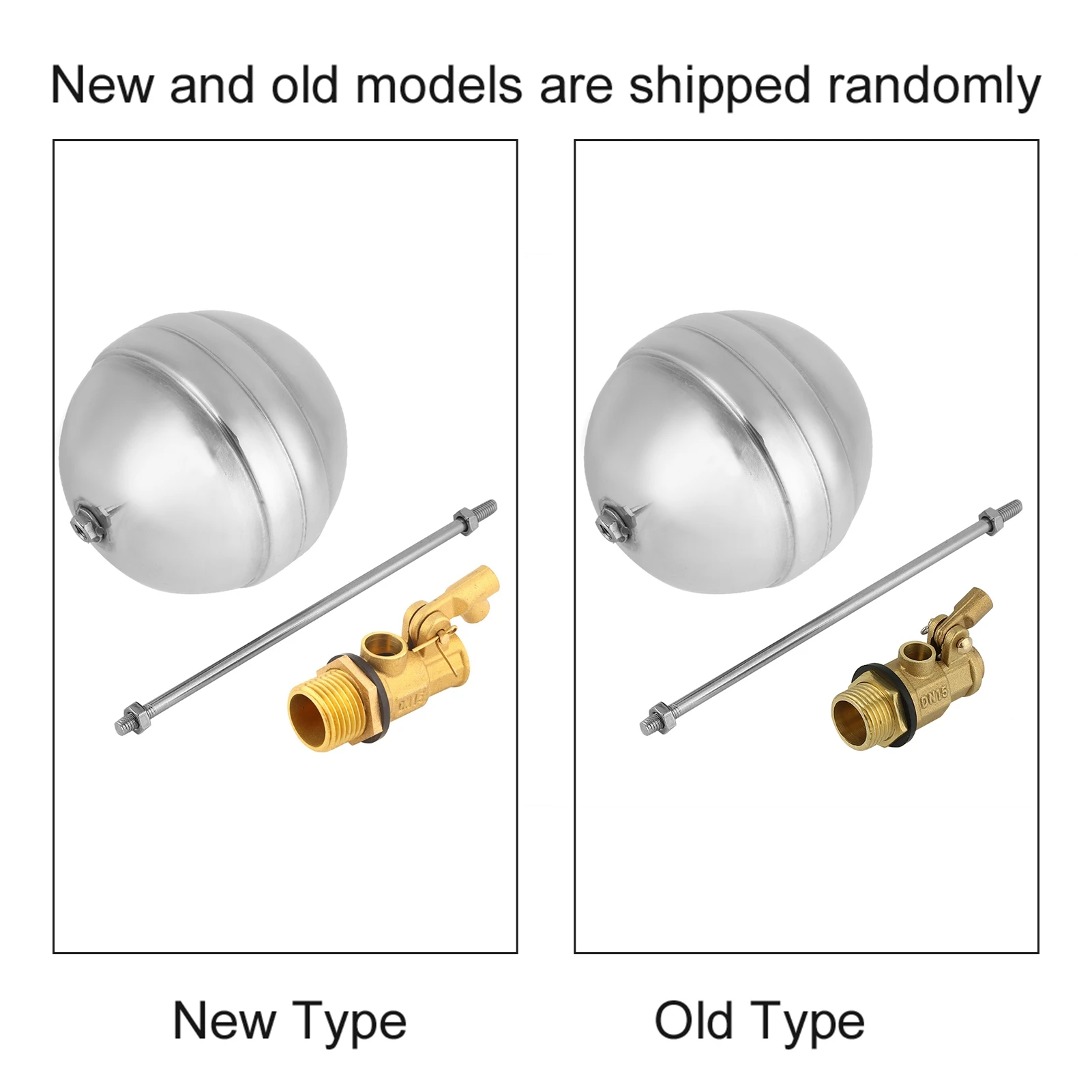DN15 G1/2 Brass Male Thread Water Sensor Stainless Steel Float Ball Value Float,Ball,Value&sect;Stainless,Steel,Float,Ball&sect;Water,