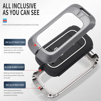 Cover per chiave/telecomando per Chery Tiggo 8 7 5X 2019 2020 Smart Keyless Remote Fob proteggi custodia portachiavi accessori per supporto auto-Styling - Coperchio chiave auto per Chery Tiggo 8 7 5X 2019 2020 Smart Keyless Remote Fob
