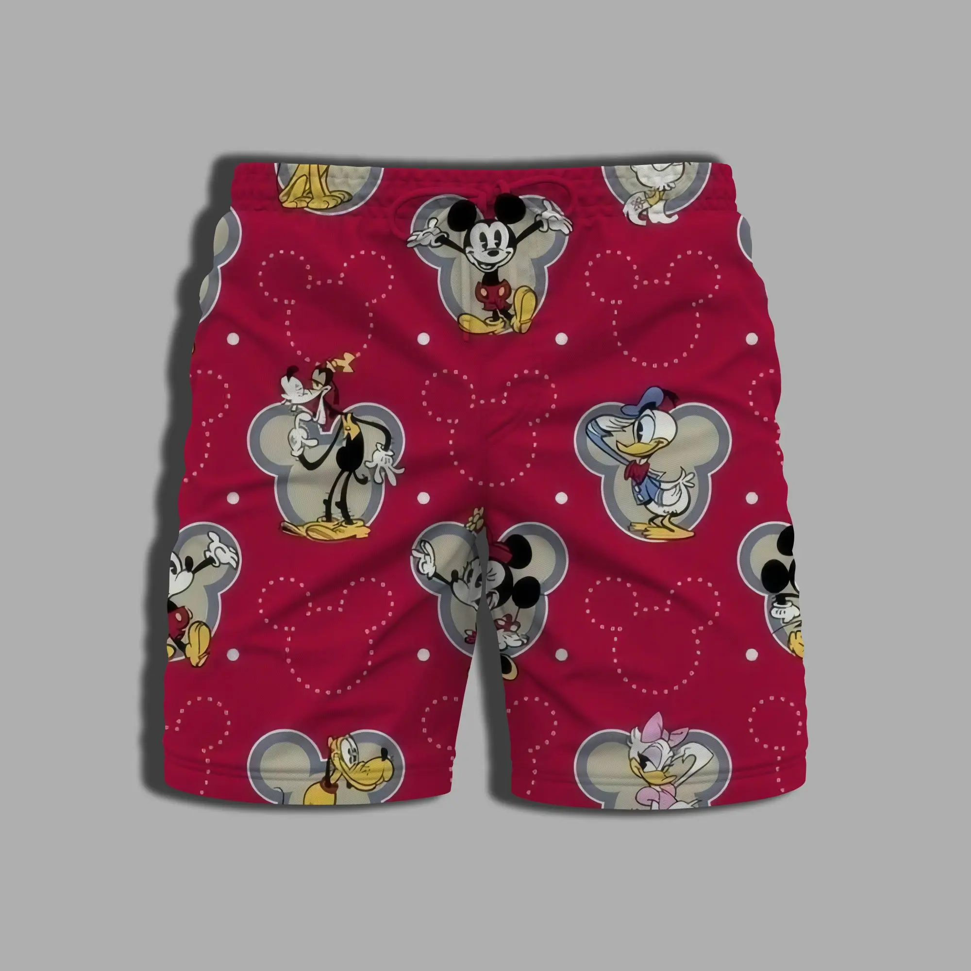 Swim Shorts Men Whole Swimsuit Summer Beach Bathing Suit Man Printing Mickey Men's Clothing Gym Minnie Mouse Pants Disney Male 3