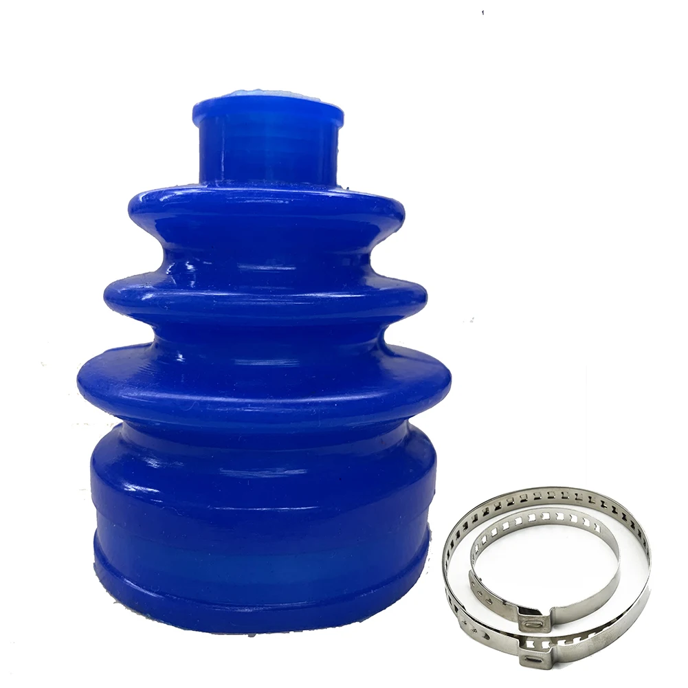 Silicone Blue Outer CV Joint Stretchy Flexi CV Boot Gaiter Clamps Kit Universal Rack Steering Boot Gaiter And Pinion