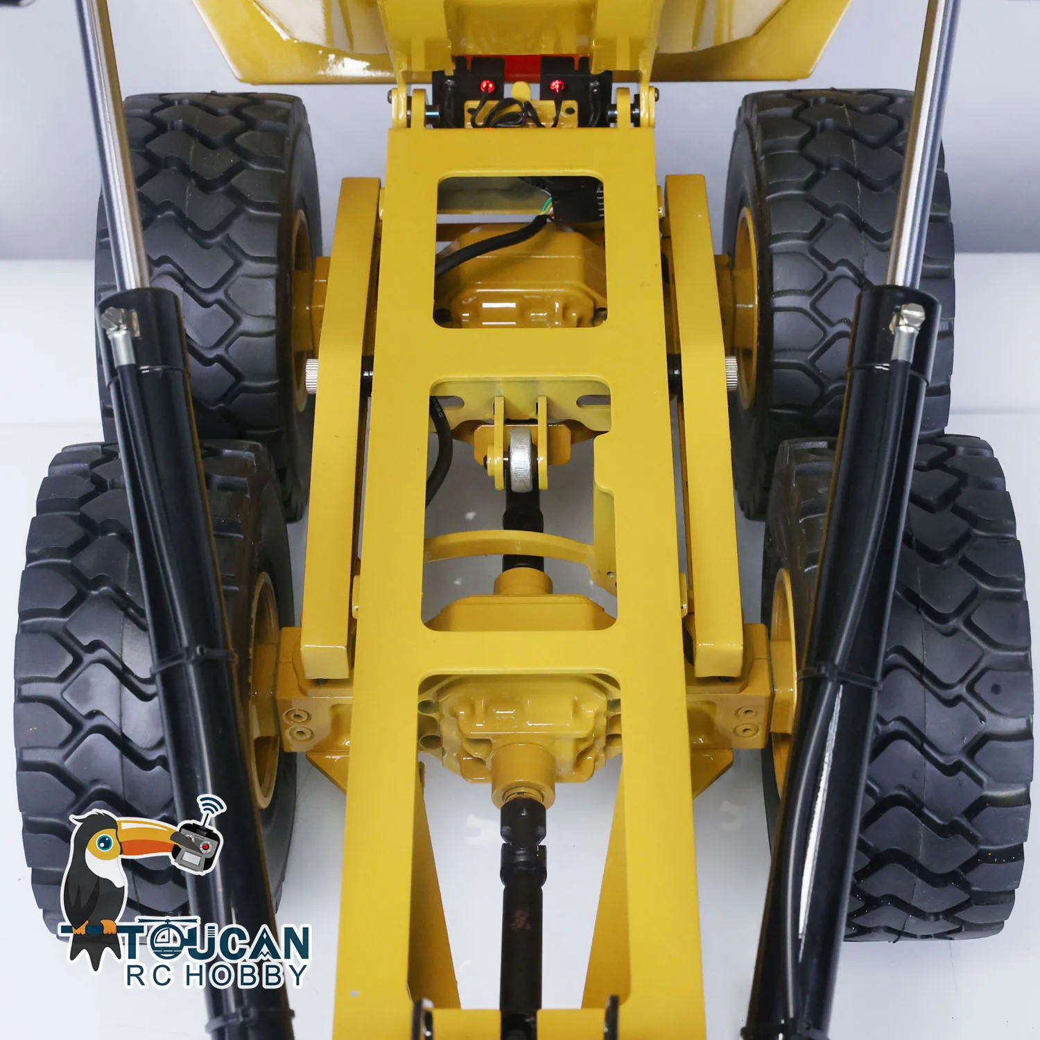 DIM K745 745D JZMODEL 1/14 Metal Hydraulic RC Articulated Truck Model 6*6 Dumper Truck Toys for Adults Gifts THZH1301-SMT1 5