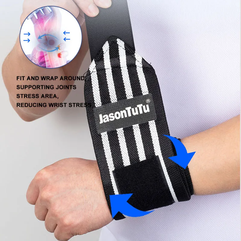 Exercise Pressure Strap Elastic Wrist Wrist Pressure Weight Lifting Sports Bandage Wrap Guard against Sprain Men weightlifting straps 1PC