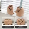 Multi-functional Capybara Toothbrush Holder Drain Hole Hanging/Free Standing Toothpaste Storage Shelf Reusable Stable 2