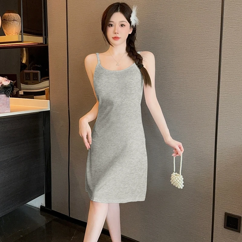 

Сексуальное нижнее белье на тонких бретелях, ночные рубашки из модала для женщин, летняя Милая Корейская одежда для сна, ночная рубашка, домашняя Ночная сорочка для женщин