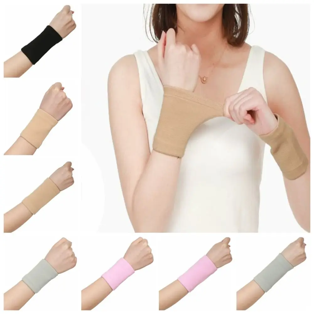 

Breathable Wristband Yoga Elastic Colorful Wrist Protector Thin Polyurethane Fibre Yoga Sweat Bands for Outdoor Sports