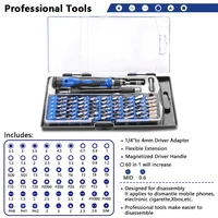 60W 98-in-1 Soldering Iron Screwdriver Set Adjustable Temperature Flux Tool Tin Wire Tweezers - Image 4