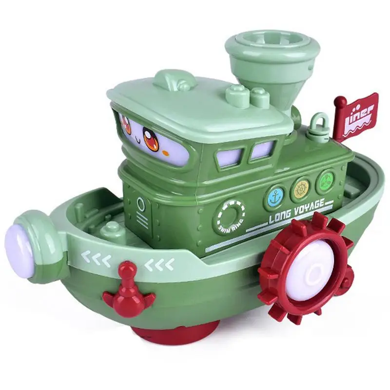 

Boat Toys For Kids Cruise Ship Set With Water Spray And Light Play Boats For Kids Over 3 Years Old Toy Figure Boats Bathtub Toys