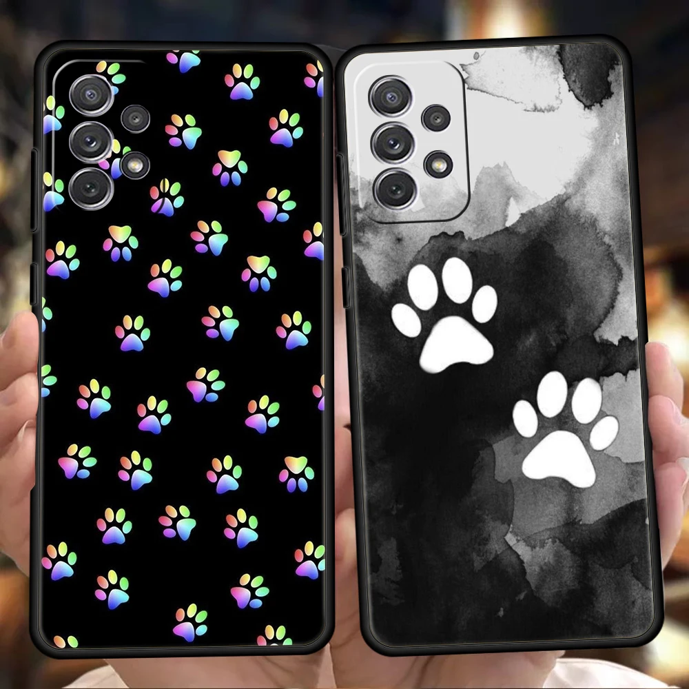 Cute Dog Paw Print Soft Shell Phone Case