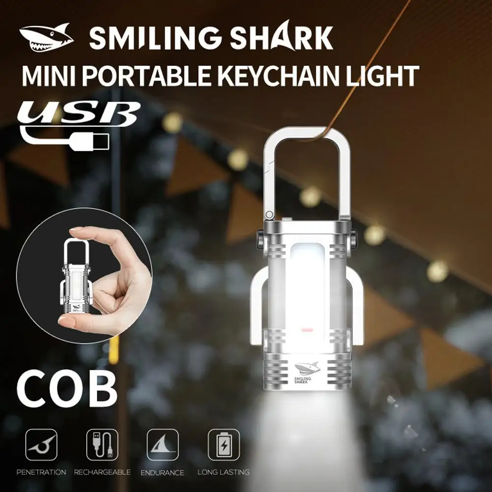 Rechargeable LED Keychain Flashlight for Outdoor Activities