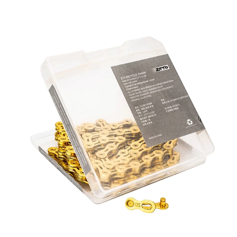 Bicycle Chain Bicycle Chains ZTTO 12 Speed Bike Chain 126 Links MTB Mountain Road 12S Bicycle Chains 12speed 24s With Missing Link Connecter