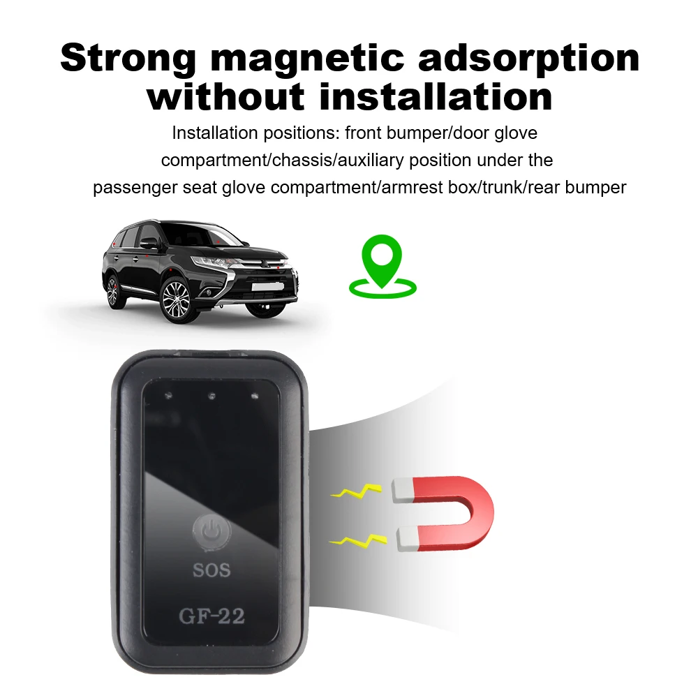 GPS Real Time Tracking Locator Device Mini Car Tracker SOS emergency help Real-time Vehicle Locator Anti-theft GPS Tracker