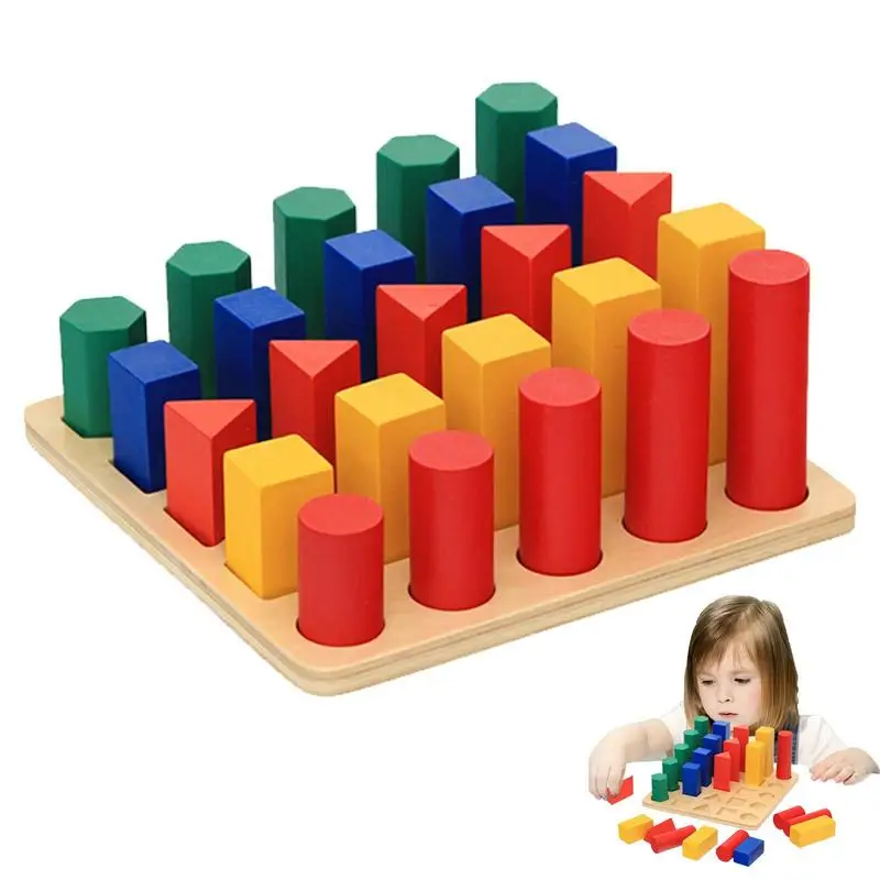 

Wooden Preschool Shape Puzzle Preschool Shape Learning Montessori Toys For Kids Trapezium Toddler Puzzles Shape Matchingboard