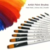 12 Pcs/set Nylon Hair Wooden Handle Watercolor Paint Brush Pen Set Learning DIY Oil Acrylic Painting Art Paint Brushes Supplies 3
