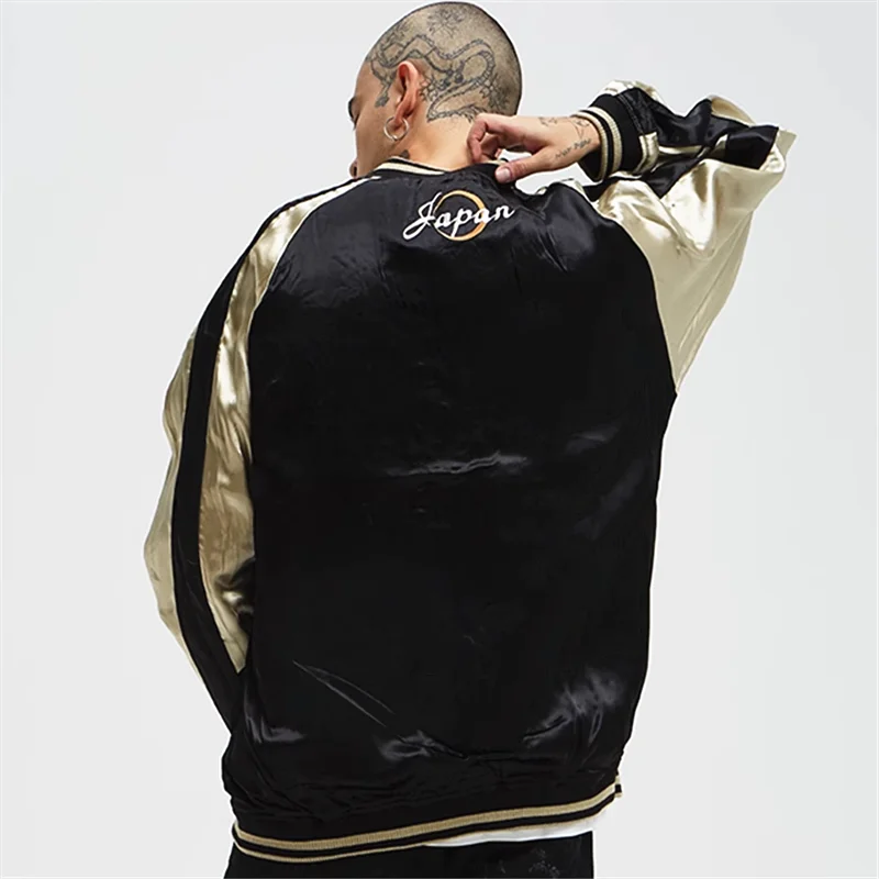 Reversible Double-sided Sukajan Souvenir Jacket Coats High