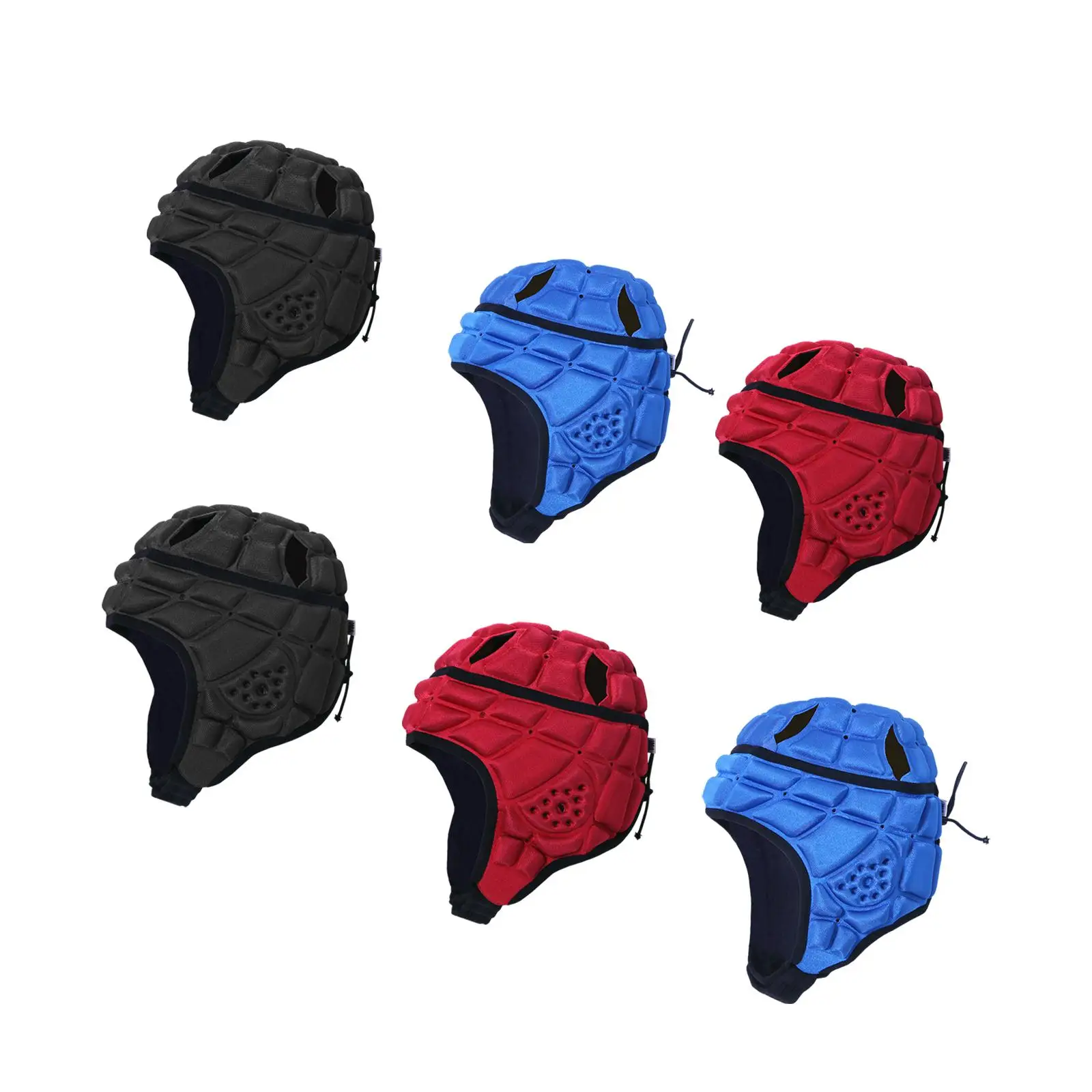 Gilbert Casque De Rugby Noir - Protection Optimale Avec Attache Velcro Et Serrage Lacet