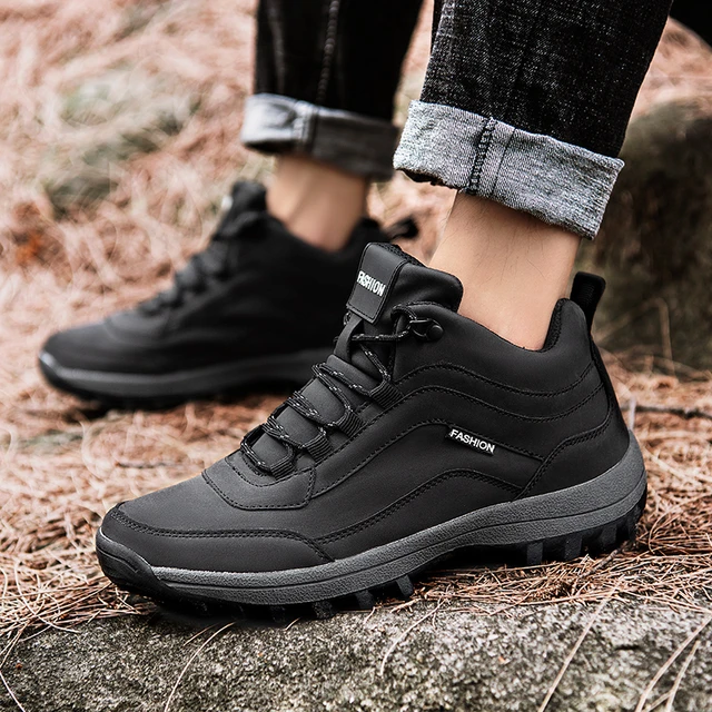 Zapatos de senderismo impermeables para hombre, zapatillas de deporte  masculinas, zapatos de Trekking de viaje al aire libre, zapatos de montaña  de escalada de cuero, botas de caza de senderismo - AliExpress