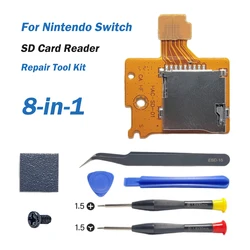 High - Precision SD Card Reader Slot Memory Card Socket Replacement (8 in 1 Card Tool Set)