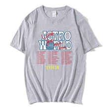 

Travis Scott AstroWorld Tour oversized t-shirt men women1: 1 letter print tee hip hop streetwear kanye west ASTROWORLD Tshirt