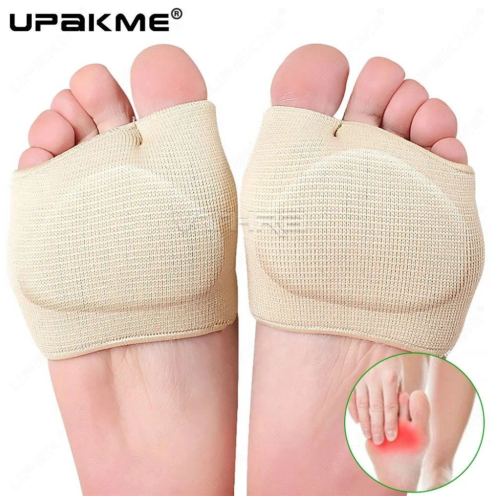 Women and Men Forefoot Pad For Ball Metatarsal Pads Foot Pain Relief Insoles Half Sock Support Soft Gel Foot Cushion 2pcs