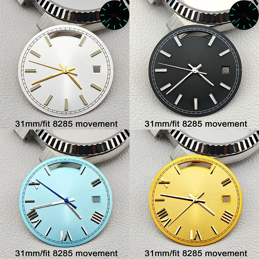 Luminous Blue-Green Dial with Dual Calendar - Watch Accessory