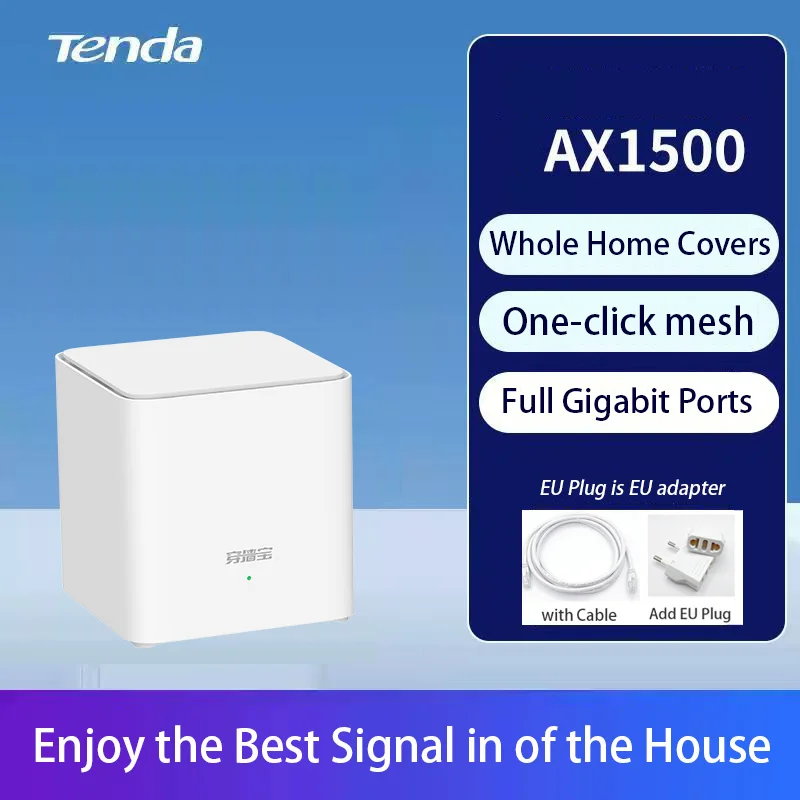 Tenda AX3000+ AX1500 EM/MX12 EM/MX3 Mesh Router WiFi 6 System Nova for 2.4GHz & 5GHz Band Wireless Network Whole Home Long Cover
