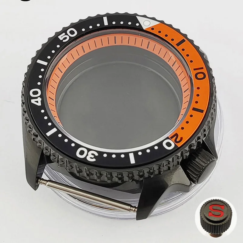 

41 мм нержавеющая сталь nh35 чехол SKX007 SKX009 чехол для движения NH35 NH36 винтовая Корона 28,5 мм циферблат с безелем сапфировым стеклом